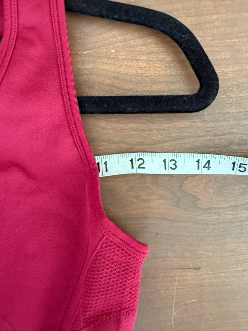 AYBL Seamless Sports Bra Red Racerback Activewear Gym Top Size S - Picture 3 of 5